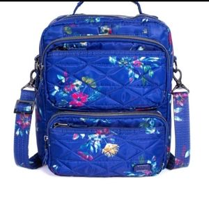 Lug Bouquet Blue Compass Crossbody Bag NWT